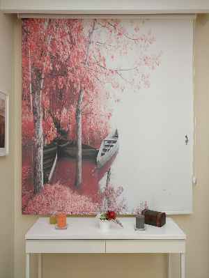 Manzara Desenli Dijital Baskılı Stor Perde- Diğer