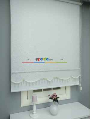 Yeni Sezon Çiftli Sistem Tül Stor- Ekru