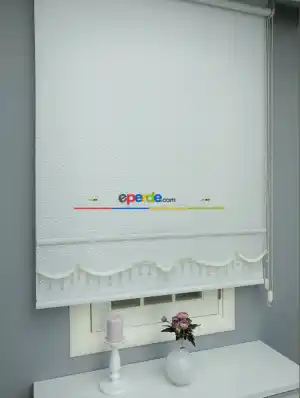 Yeni Sezon Çiftli Sistem Tül Stor- Ekru