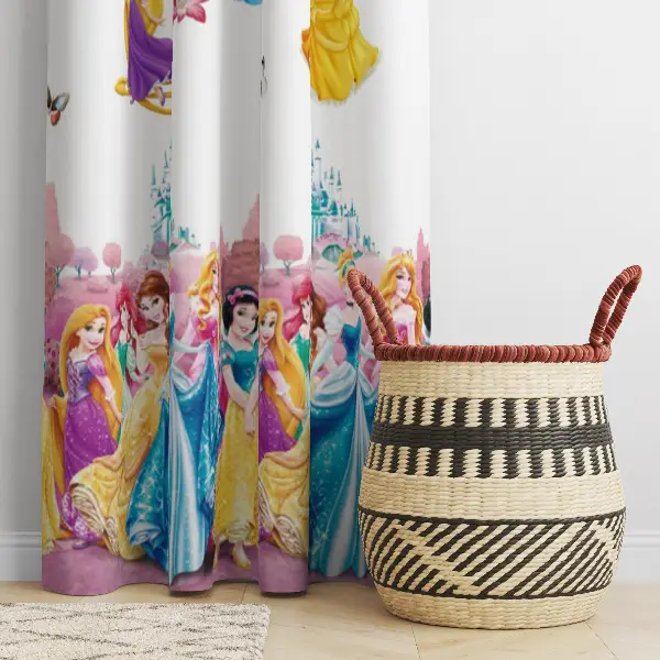 Elsa Prenses Konsept Tasarim Kız Çocuk Odasi Güneslik Fon Perde