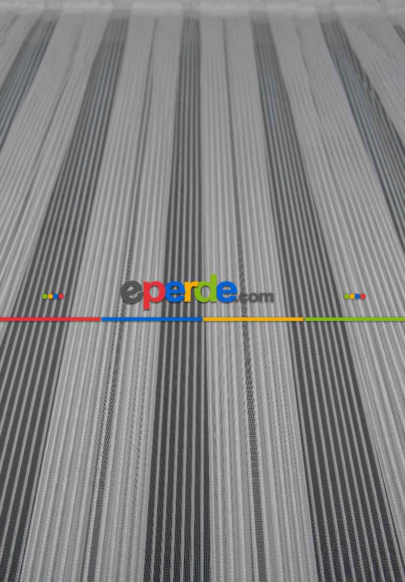 Thor Çizgili Kalın Burgu Tül Perde