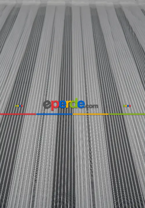 Thor Çizgili Kalın Burgu Tül Perde