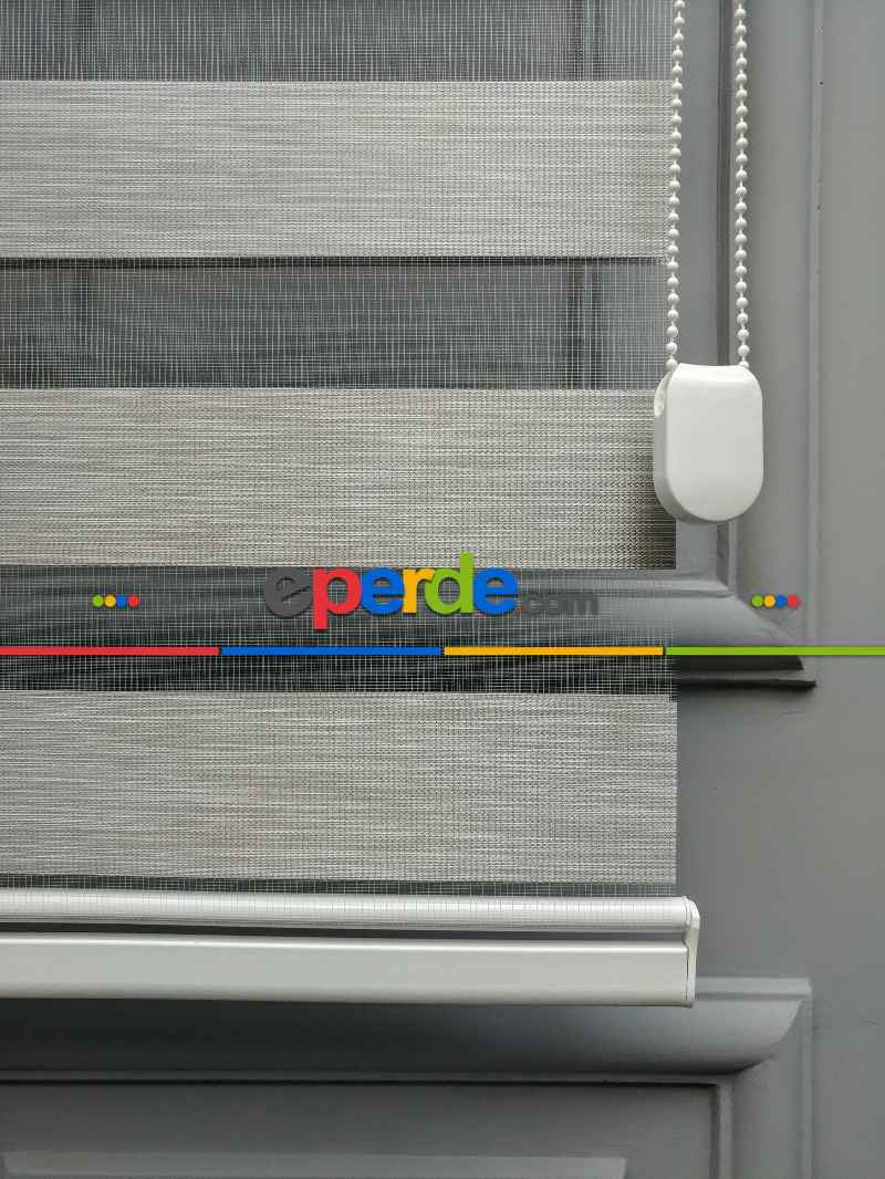 Mutfak - 2021 Sezonu - Zebra Perde - Bambu Zebra Perde- Gri-füme-antrasit