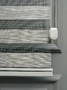 Genç Odası - 2021 Sezonu - Zebra Perde - Bambu Zebra Perde- Gri-füme-antrasit