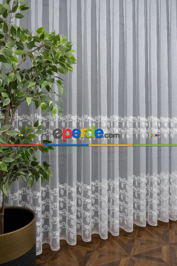 Yatak Odası - Brillant Fırça Desen Tül Genç Spor Tasarım Modern Tul