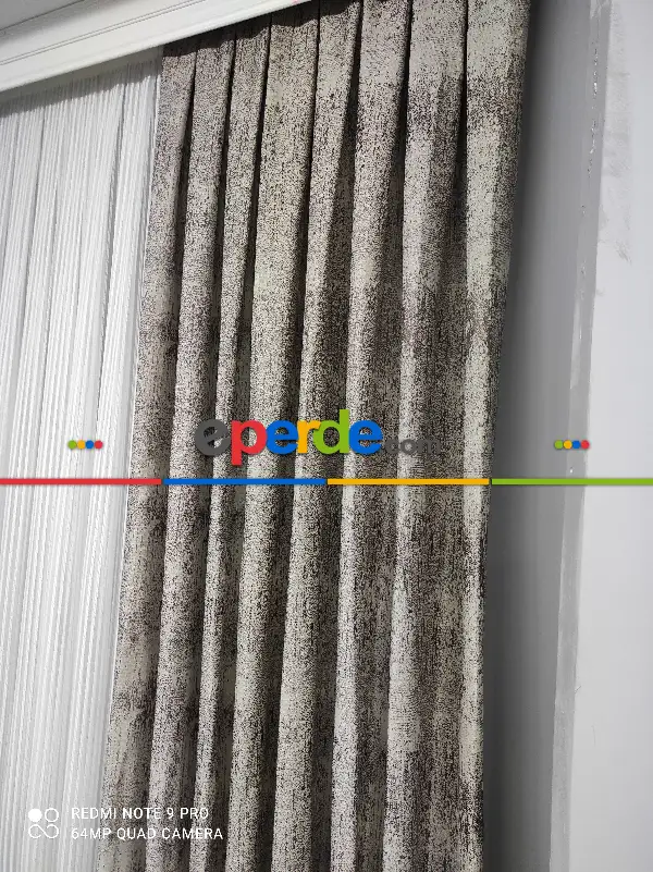 Jakarlı Fon Perde- Çok Renkli 2