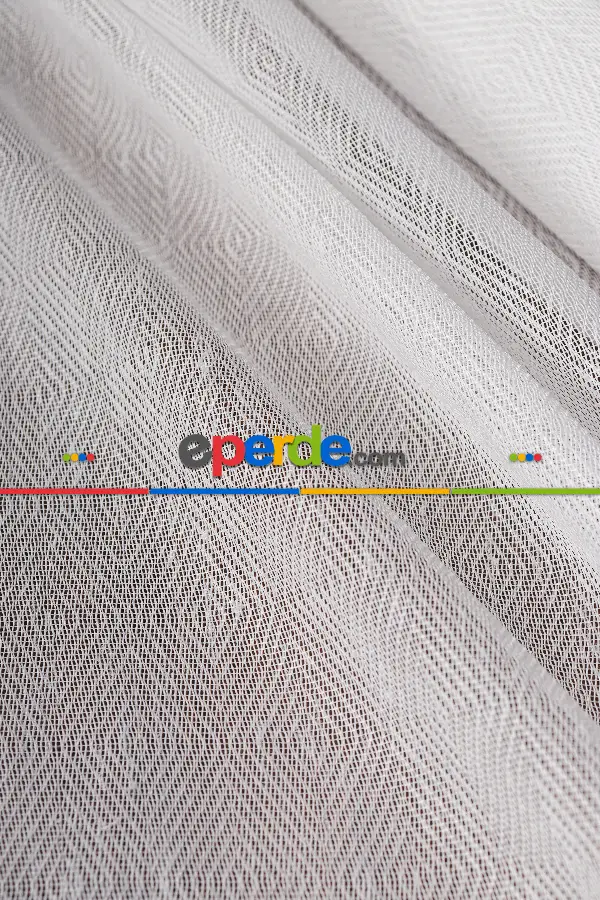 Salon Tül Perde - Balık Sırt Düz Tül Perde Ütü İstemez