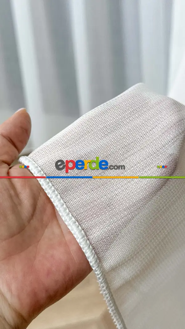 Ekru Bambu Tül Perde, Seyrek Pile