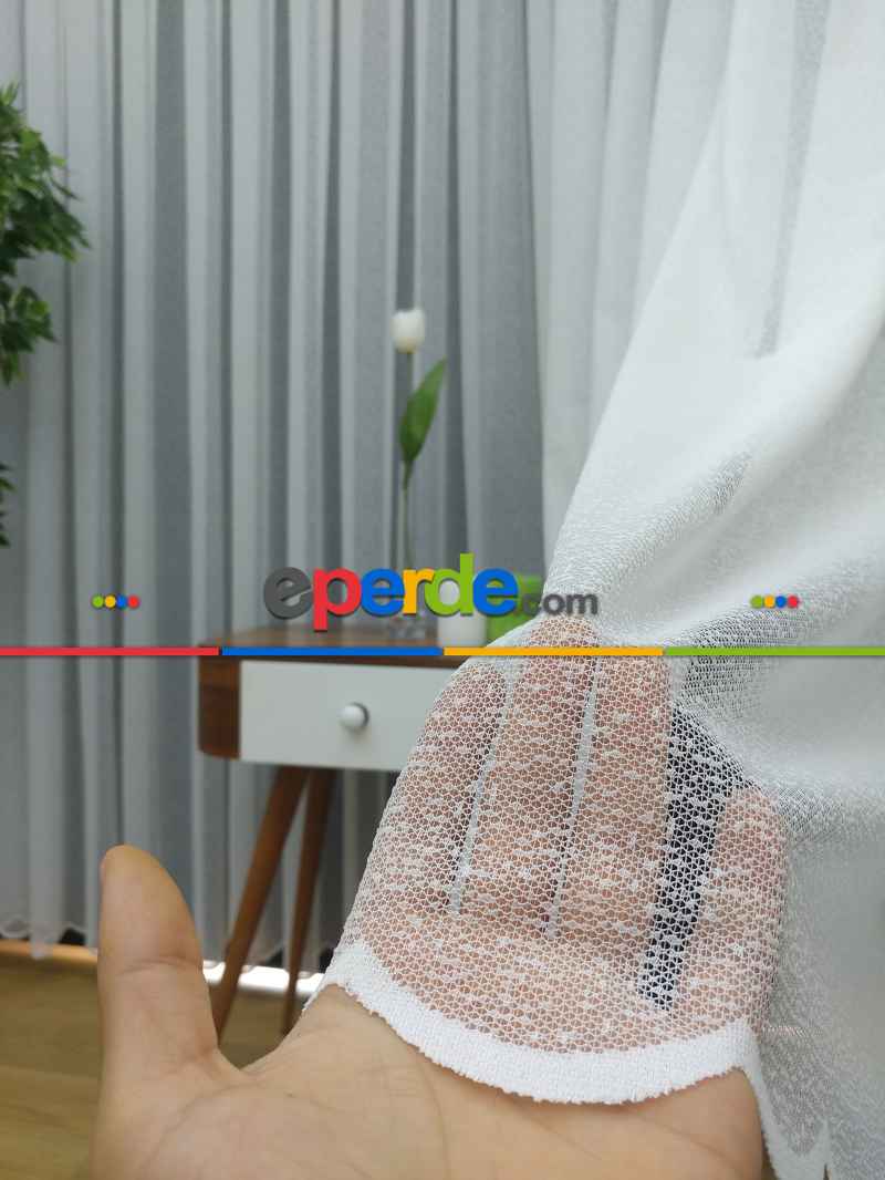 ( Orjinal ) Kdk Spor Desen Salon Fransız Dantel Tül Perde & Kruvaze Perde-