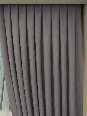 Keten Bej Renk Düz Fon Perde- Bej