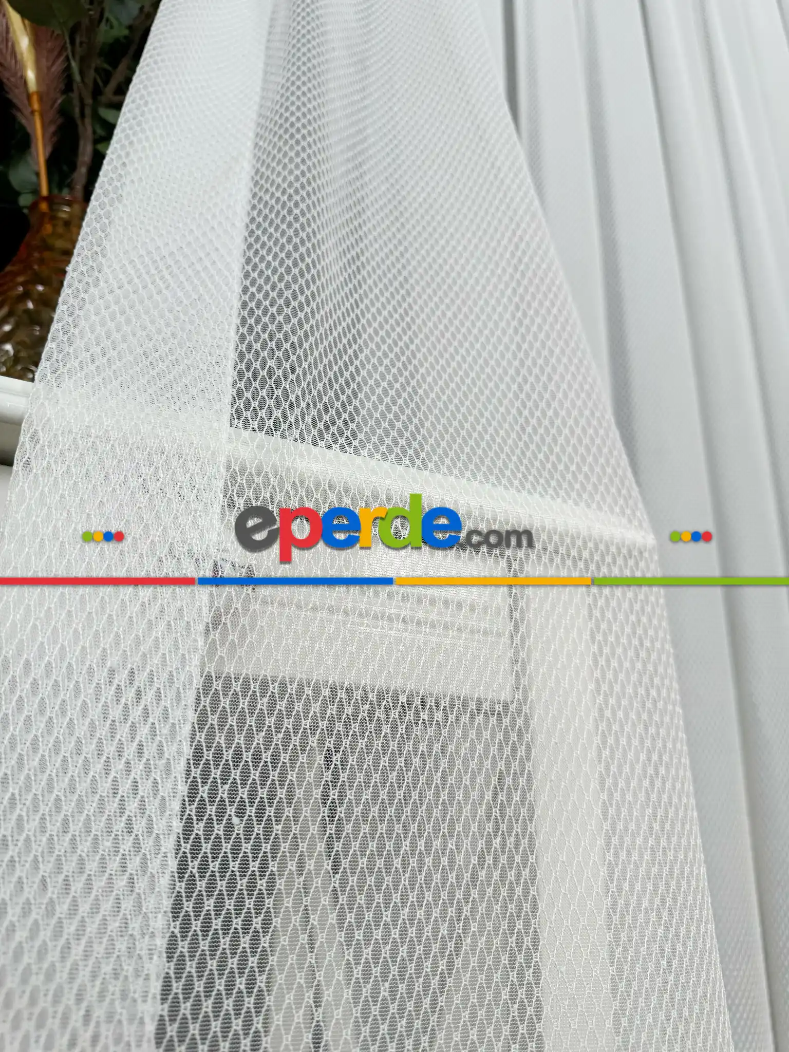 Mutfak Brillant Tül Perde, Premium Seri, Kurşunlu Tül