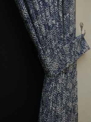 En Yeni Mutfak Fon Perde Modelleri 2021 ( Leke Tutmaz )- Lacivert-bej