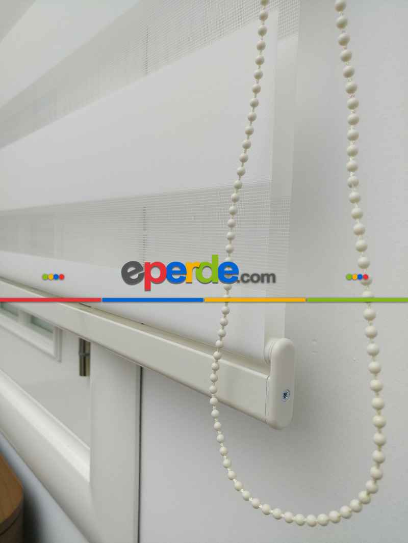 Zebra Perde - Düz Zebra Perde- Ekru