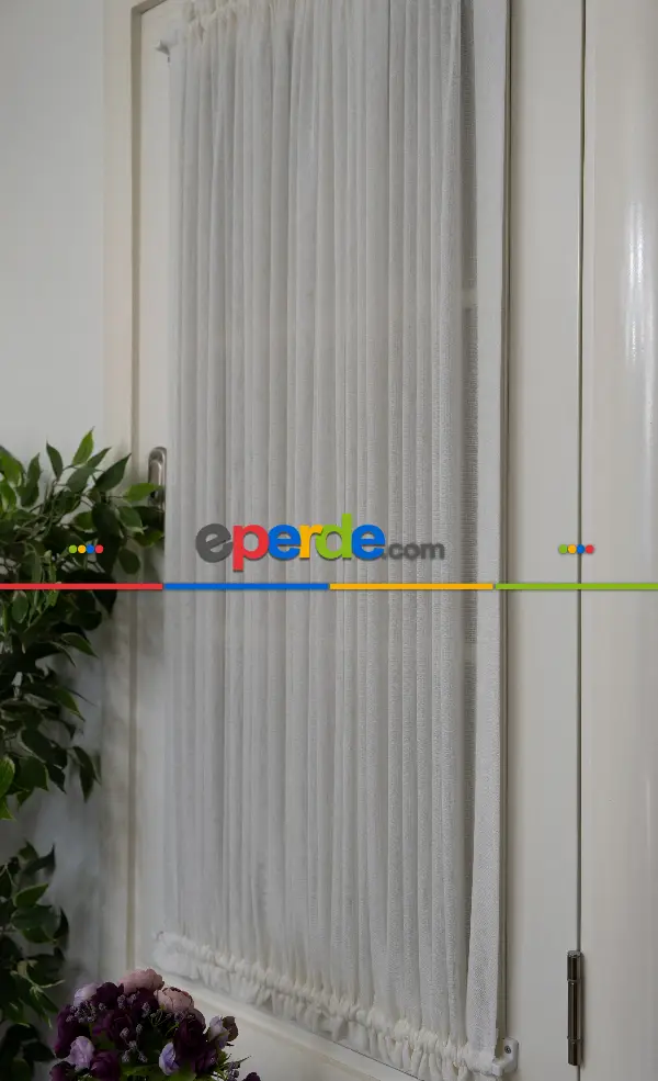 Keten Tül Ütü İstemez Dökümlü Tül