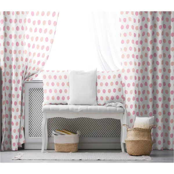 Çocuk Odası - Çocuk Fon Perde Evim1616-15 Kumaşı Kalındır Duck Bezi Değildir- Mavi-beyaz