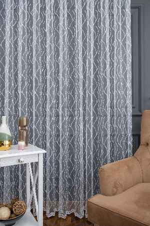 Yatak Odası - Brode Sarmaşık Desen Tasarım Tül Perde Yeni Model Tül