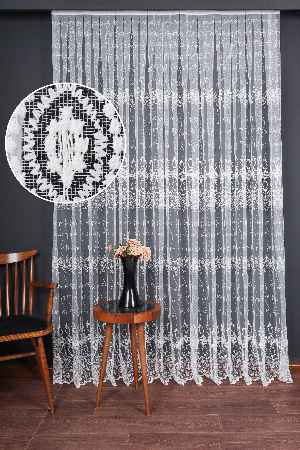 Salon Ve Oturma Odası İçin Brode Tül Perde | Özel Desen