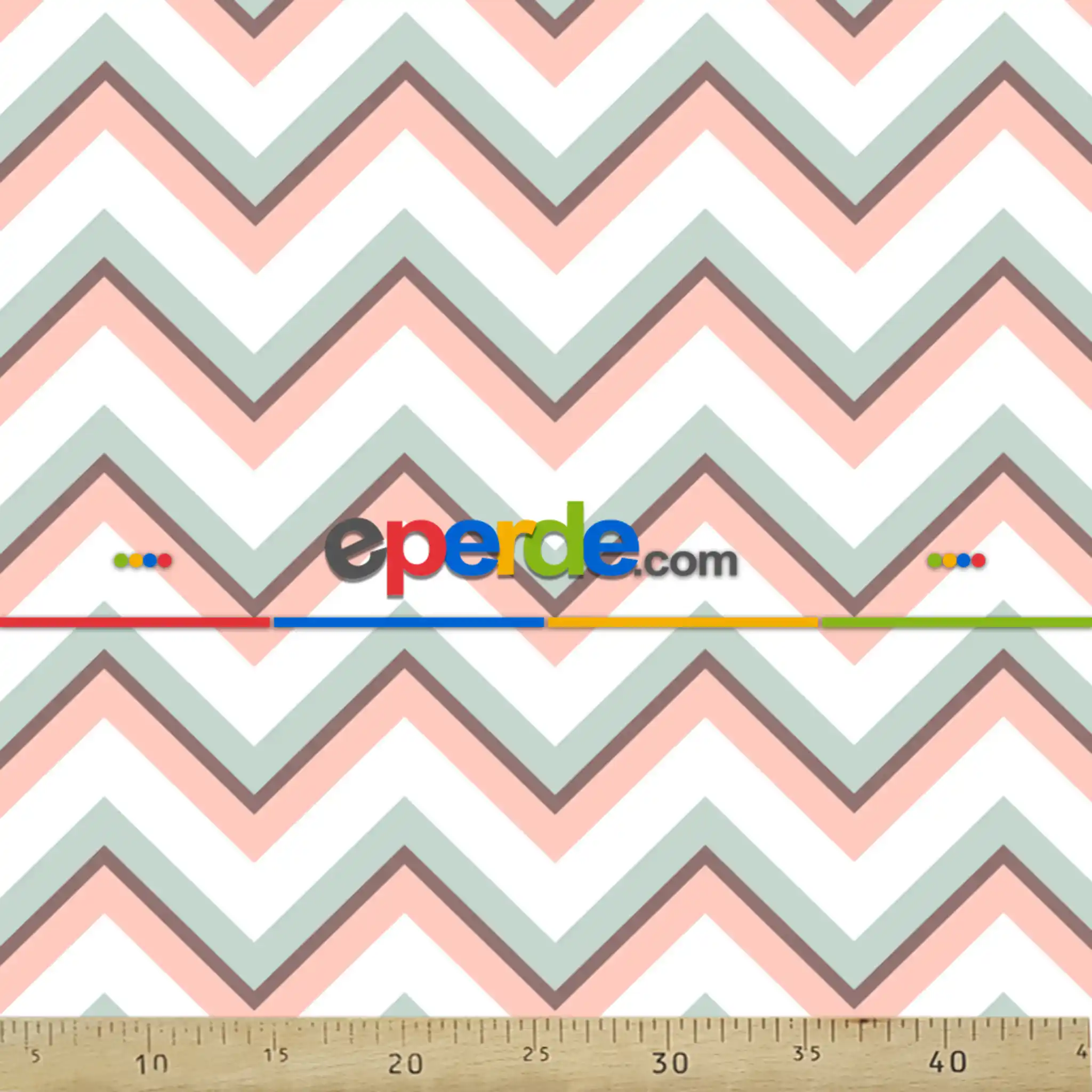 Zigzag Desenli Fon Perde Evm233-3 Kumaşı Kalındır Duck Bezi Değildir- Beyaz-Pembe-Mavi Açık-Kahve