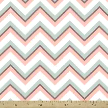 Zigzag Desenli Fon Perde Evm233-3 Kumaşı Kalındır Duck Bezi Değildir- Beyaz-Pembe-Mavi Açık-Kahve