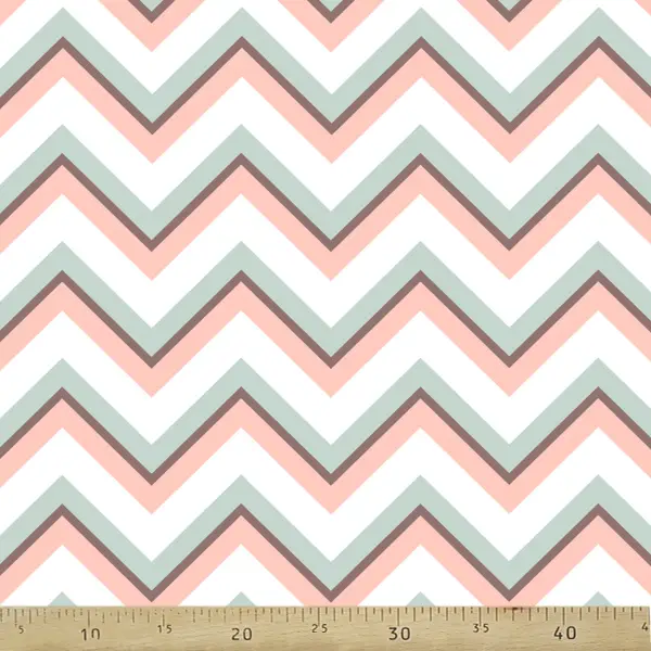 Zigzag Desenli Fon Perde Evm233-3 Kumaşı Kalındır Duck Bezi Değildir- Beyaz-Pembe-Mavi Açık-Kahve