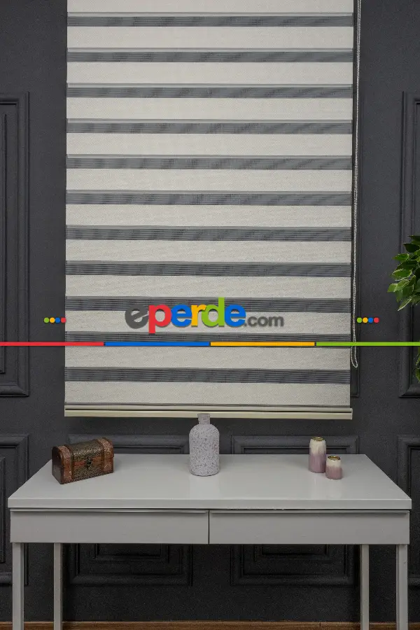 Zebra Perde - Düz Zebra Perde Kalın Dokulu