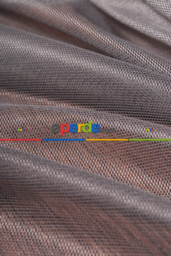 Salon - Antrasit Grek Tül Perde Petek Zemin