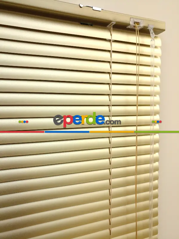 Gold Altın - Alüminyum Jaluzi Perde - 25mm Kalınlığında- Altın