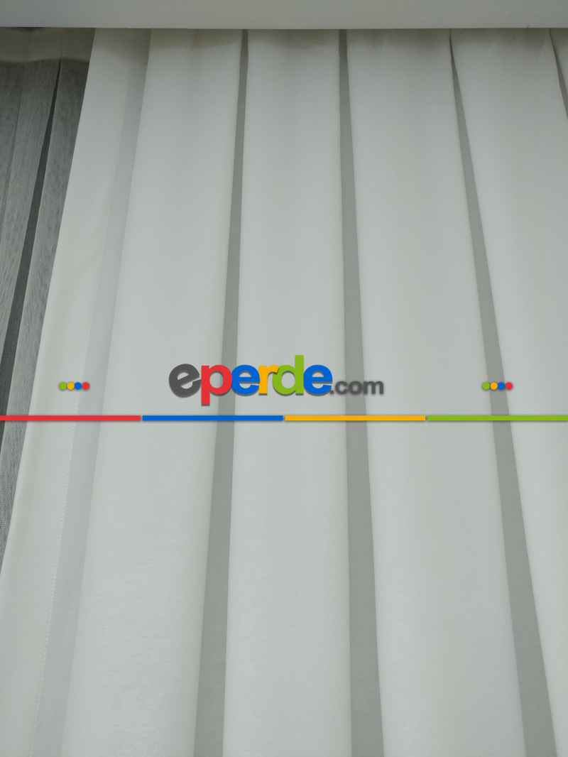 Soft Beyaz Fon Perde Geniş En (285)- Beyaz