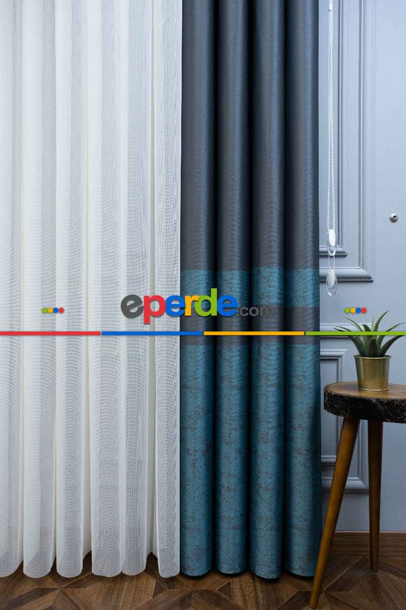 Lens Akıllı Dikey Tül Perde-15- Çok Renkli 2