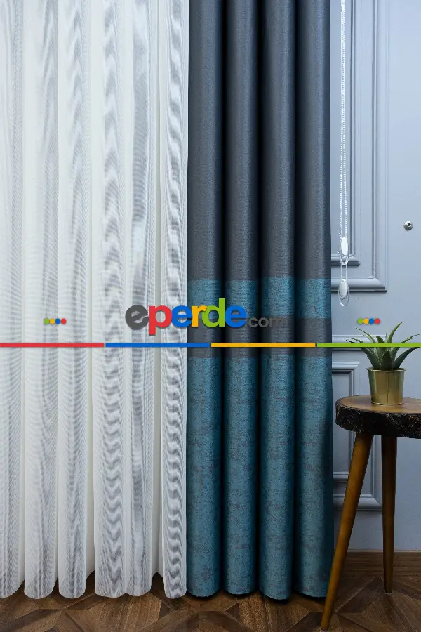 Lens Akıllı Dikey Tül Perde Bulut-15- Çok Renkli 2