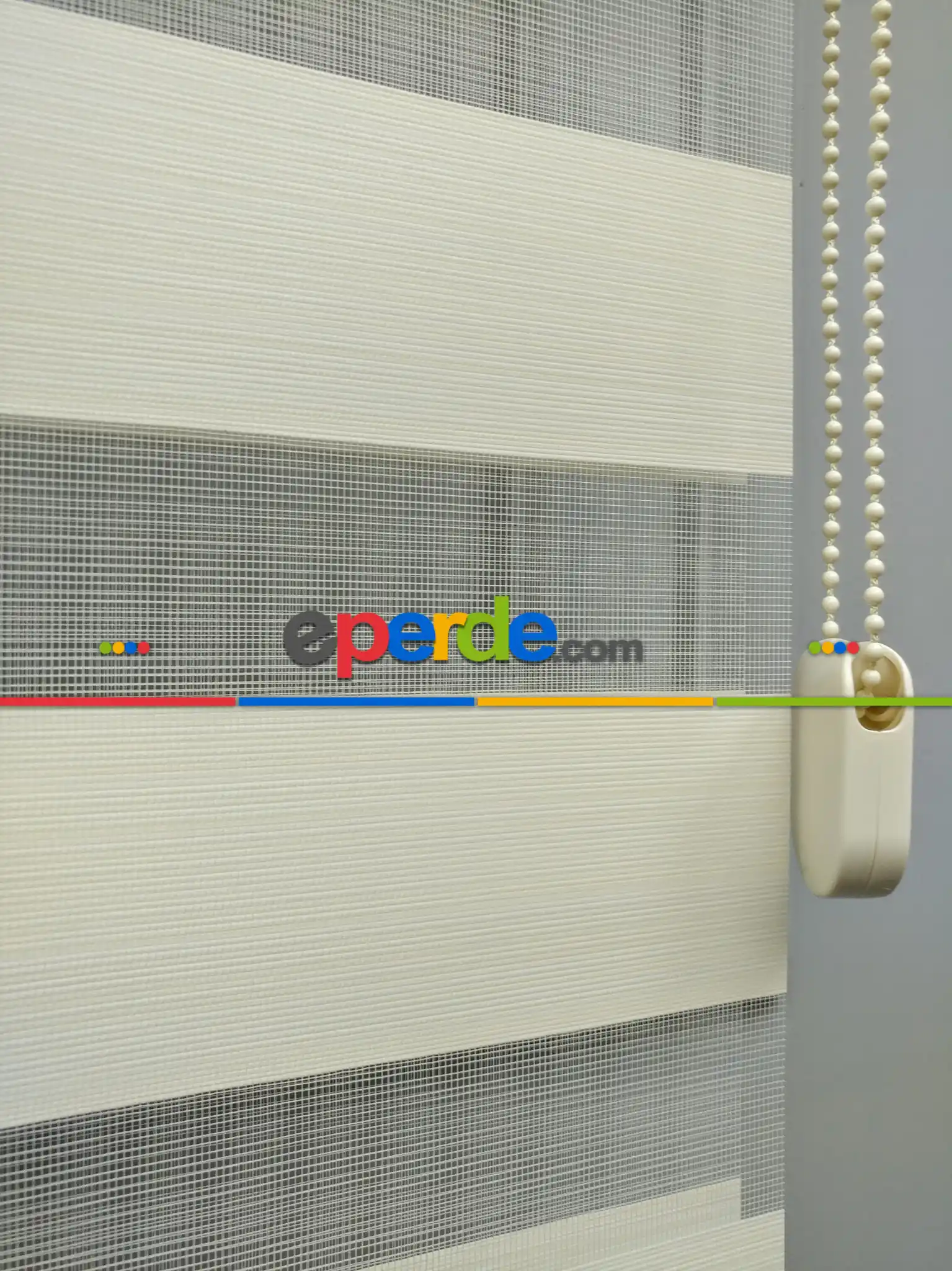 2025 Sezonu - Zebra Perde - Bambu Zebra Perde- Bej-krem Koyu