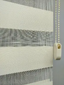 2025 Sezonu - Zebra Perde - Bambu Zebra Perde- Bej-krem Koyu