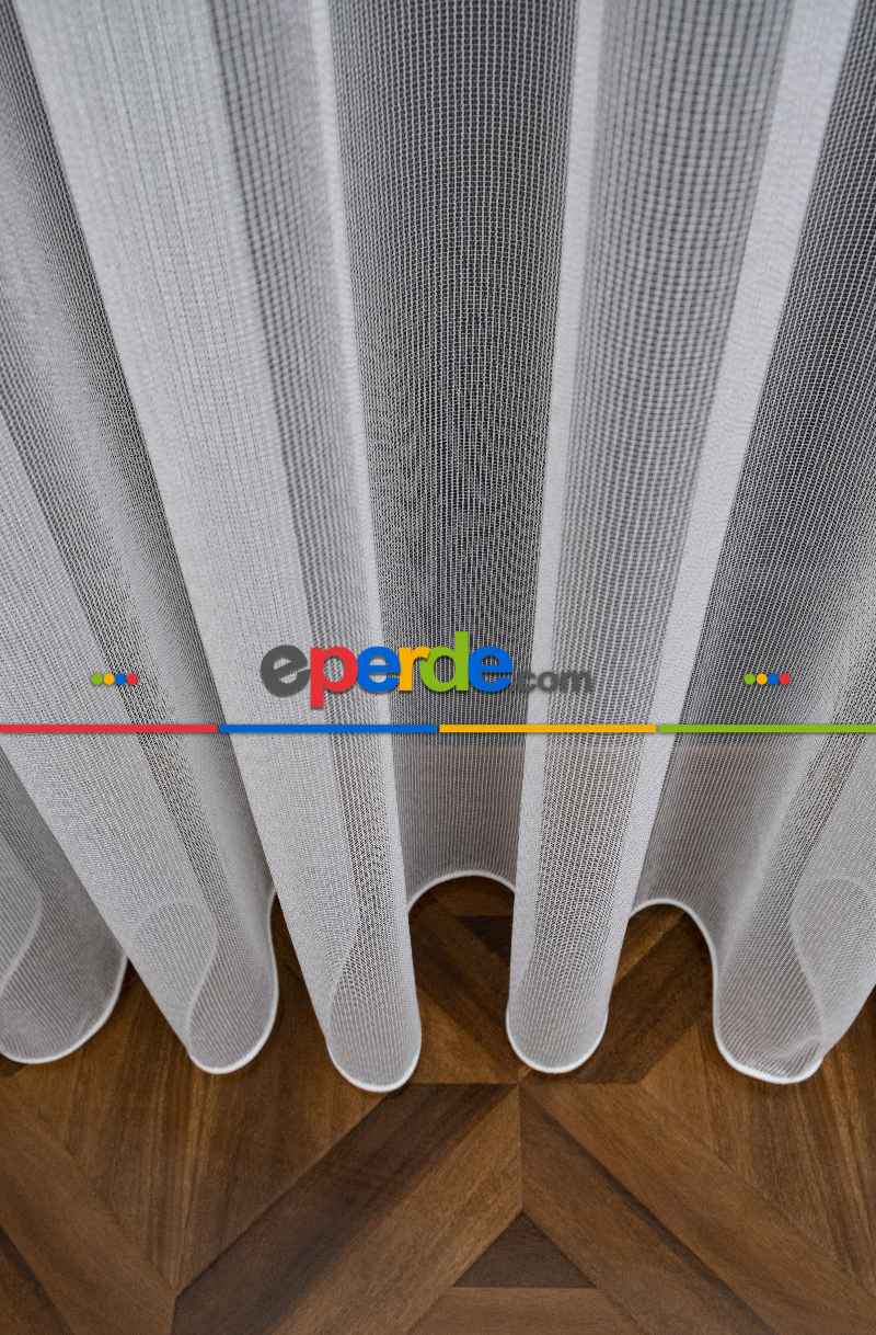 Yatak Odası - Zincir Çelik Dökümlü Tül Perde - İtinalı Dikiş - S Pile - Kurşunlu Tül