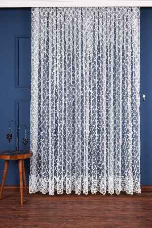 Balık Ağı Brode İşlemeli Tül Perde