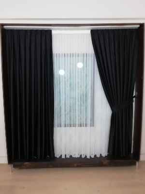 Soft Siyah Fon Perde- Siyah