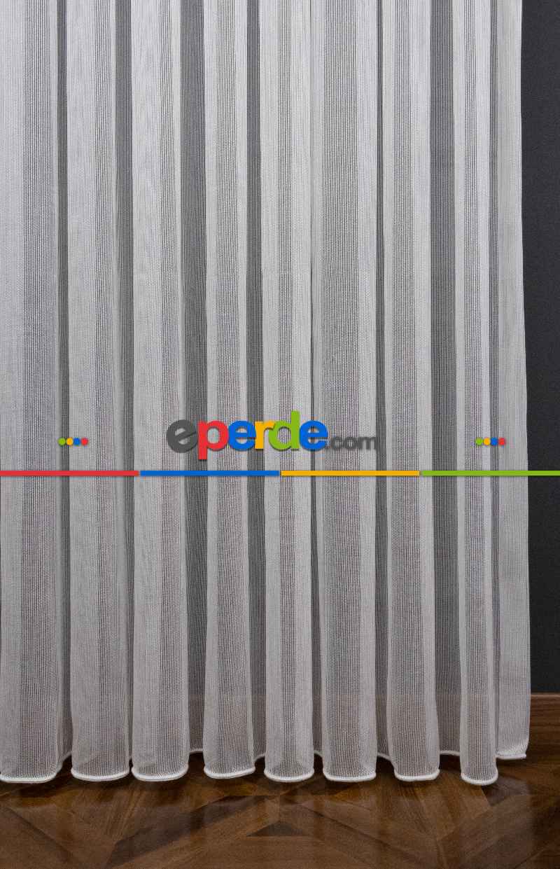 Mutfak - Zincir Çelik Dökümlü Tül Perde - İtinalı Dikiş Garantisi