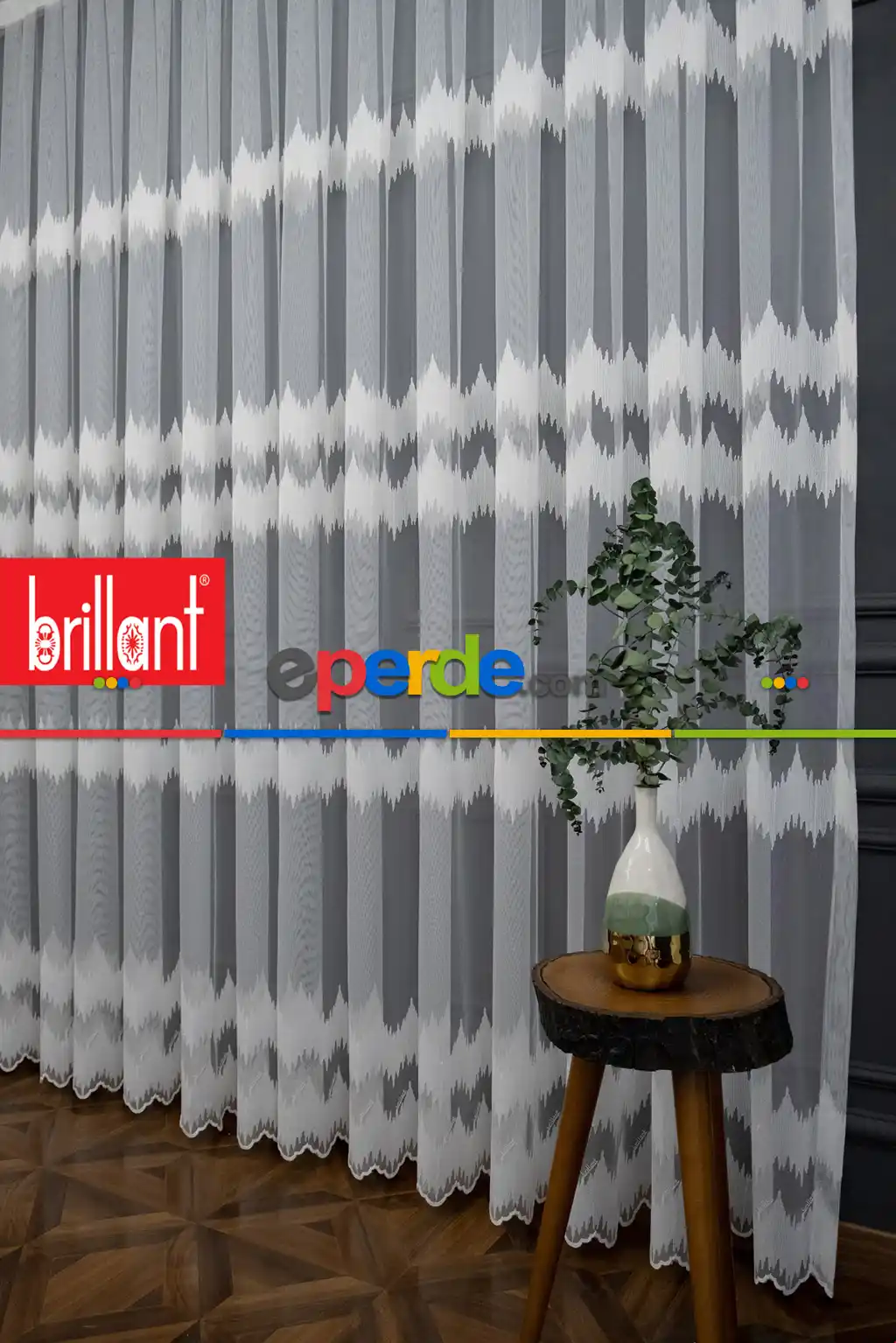 Brillant Tül Zigzag Desen Modern Tarz Moda Yeni Salon Tül Nakış İşlemeli Tül