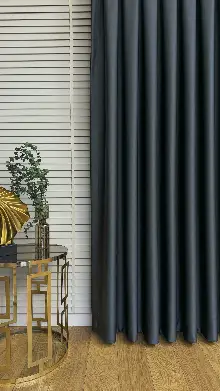 Antrasit Gri Blackout - Karartma Fon Perde, Premium Kalite Serisidir, %95 Işığı Keser