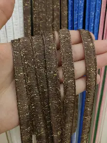 Altın Kahve Rengi İp Perde İpek Duble Serisi- Altın-kahve