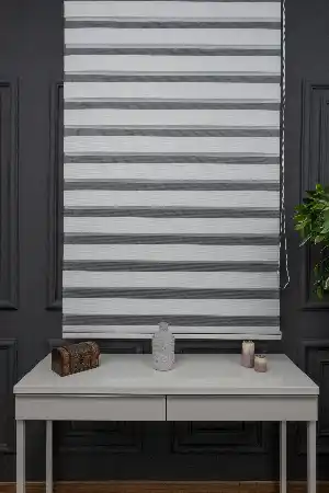 Zebra Perde - Düz Zebra Perde Kalın Dokulu