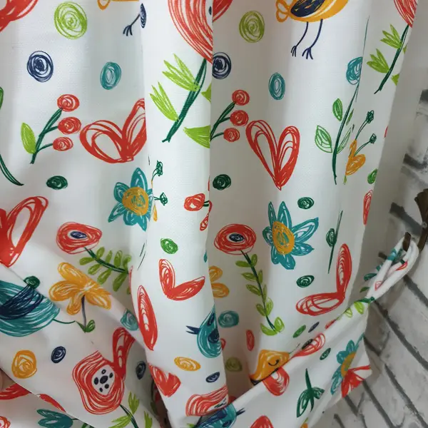 Çocuk Odası Fon Perde Evm437 _c - Kumaşı Kalındır Duck Bezi Değildir.- Yeşil-Mavi-Sarı-Beyaz-Pembe-Çok Renkli