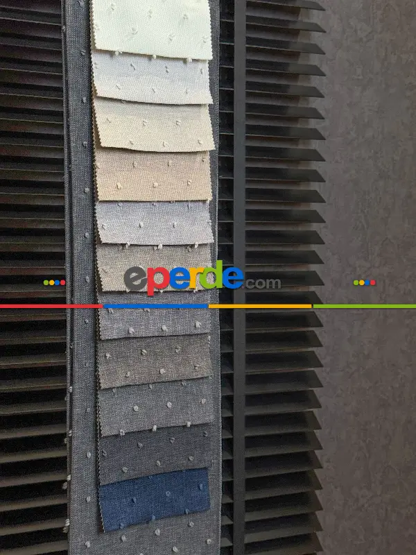 Yatak Odası - 11 Farklı Renk Ponponlu Keten Fon Perde