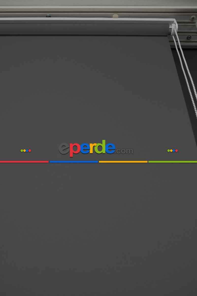 Koyu Gri Renk Lazer Kesim Mat Stor Perde (ister Düz - İster Lazer Kesimli Satın Alın)