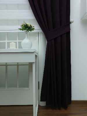 Mürdüm - Düz Fon Perde- Mürdüm