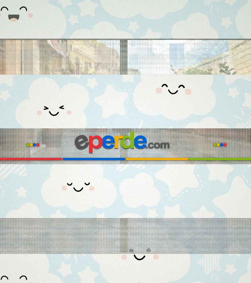 Yıldız Desenli Baskılı Zebra Perde- Çok Renkli