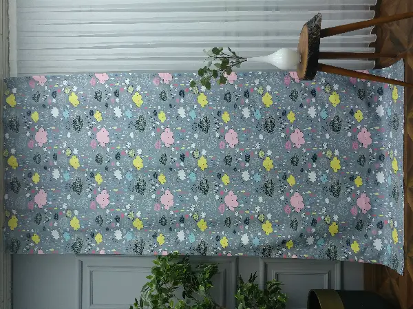 Bulut Ve Damla Desenli Fon Perde Evm680 Kumaşı Kalındır Duck Bezi Değildir- Siyah-Gri-Füme-Antrasit-Sarı