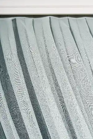 Mint Yeşil Tülden Kordon Toplama Fon Perde ( Kordon Hediyeli)