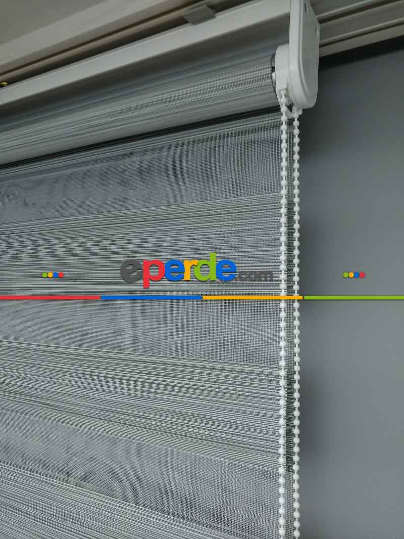 2025 Sezonu - Zebra Perde - Bambu Zebra Perde- Siyah-gri-füme-antrasit- Çok Renkli 2