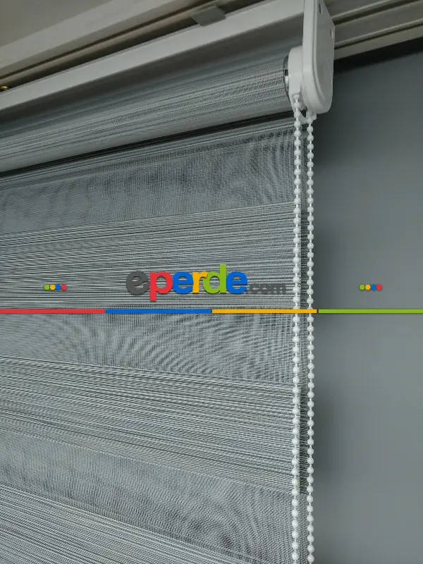 Salon Zebra Perde - 2021 Sezonu - Zebra Perde - Bambu Zebra Perde- Siyah