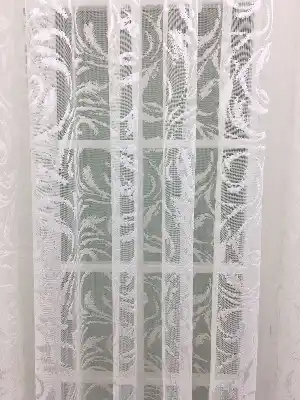 Özel Örme Dokulu Tül Perde 100% Orjinal Ürün- Beyaz